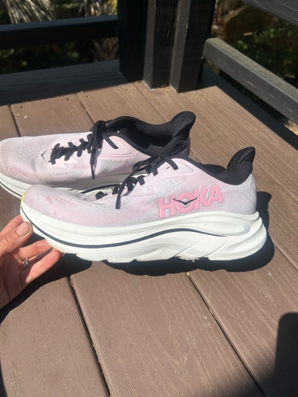 Hoka Clifton 10 Carnation/Starlight Glow size 11B - Picture 4 of 9